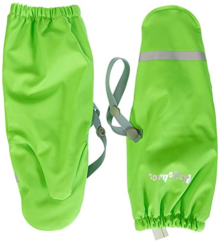 Playshoes unisex barn lera fleece foder varm vind och vattentät handskar, NEONGRÖNT, 2 (ca. 2-4 Years)