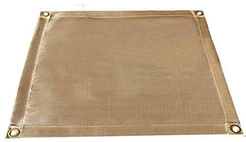 45x30cm Fire Proof Mat |Charcoal BBQ Mat | Grill Mat | Flame Retardant Cloth for Protect Deck / Patio /Grass/Wood | Foldable and Easy Carry to Park/Campsite