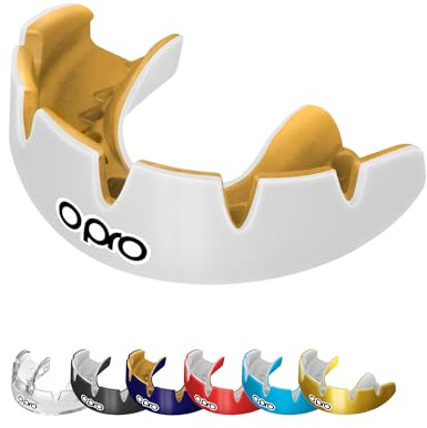 OPRO Mundschutz für feste Zahnspangen Instant Custom-Fit - Zahnschutz für Boxen, Kampfsport, MMA, Hockey & Rugby - Für Erwachsene & Kinder Alter 10+ - Einfach anzupassen - Mit zahnärztlicher Garantie