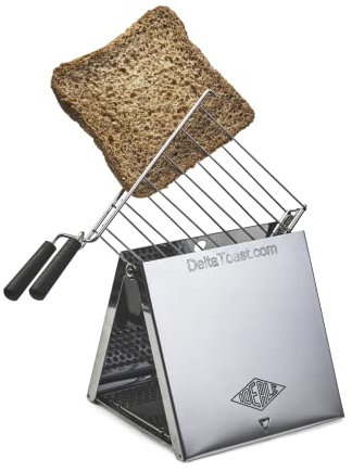 DeltaToast Model 2: il tostapane per piccole cucine. Compatto, non elettrico, salvaspazio, adatto a piani di cottura a gas.