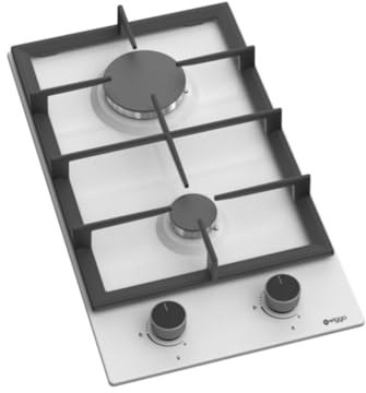 Wiggo WH-G332RD(W)- Encimera de gas empotrada con Wok - 30cm - Blanco