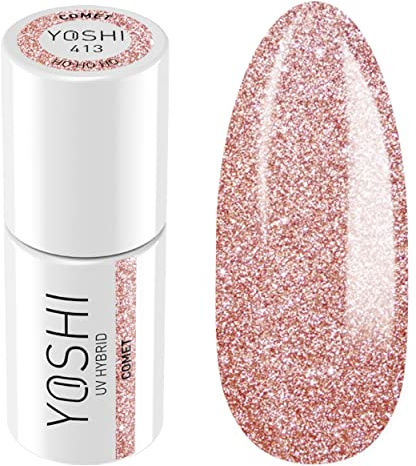 Yoshi Smalto ibrido rosa – Professionale permanente smalto 6 ml – Vernice UV per unghie – Accessori per manicure – Smalto UV per lampada LED e UV – Vernice con pratico pennello – HO