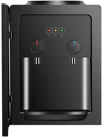 TaNeHaKi Dispensador de agua eléctrico, fuente fría caliente, termo, calentamiento rápido, escritorio, dispensador de agua, máquina para la oficina y el hogar