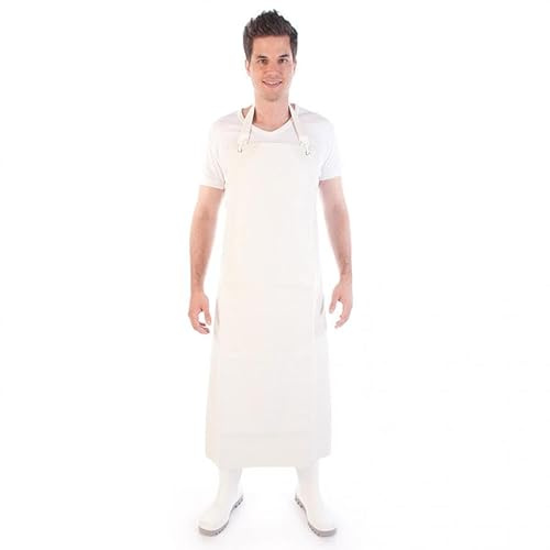 FRANZ MENSCH 5 Stück Hygostar Gummischürze Strong Rubber | Gummi, weiß, L: 120cm, B: 90cm, Karton, Gummischürze, Latzschürzen, Arbeitsschürze