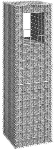 Xichuzi Gabionensäule, Gabionen Säule, Gabionen Zaun, Gabionen Pfosten, Gartenzäune Für Den Außenbereich, 50x50x180 cm Eisen