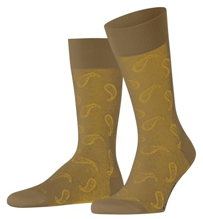 Burlington herr Strumpor Paisley M So bomull mönstrade 1 par, Beige Brown Sugar 5152, 40-46