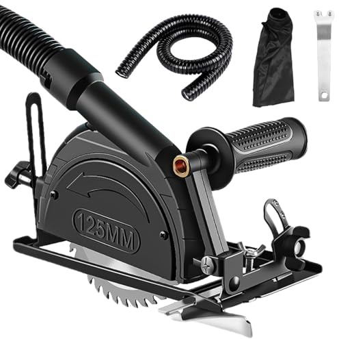 Kit de Soporte para Amoladora Angular, Accesorios para Amoladora Angular con Ángulo Ajustable y Profundidad de Corte de 0-40 mm(Negro)
