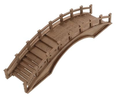 Ciieeo Miniatur Holz Bogenbrücke Für Garten Dekoration Realistische Miniaturbrückenmodelle Aus Natürlichen Holzmaterialien Für Miniatur-landschaftsbau Und Heimwerkerarbeiten