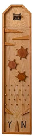 Vituord Abridor De Botellas con Recogedor De Tapas, Juego De Madera Rústica para Recoger Tapas De Cerveza Y Refrescos, Divertido Abridor De Pared, Adorno Decorativo para Bar Y Sala
