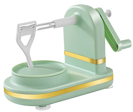 STOBAZA Pelapatate Manuale in Acciaio Resistente Manovella, Sbucciatore di Mele Creativo Portatile, Strumento Multiuso per Cucina Domestica e Ristoranti, Facile da Pulire e Durevole