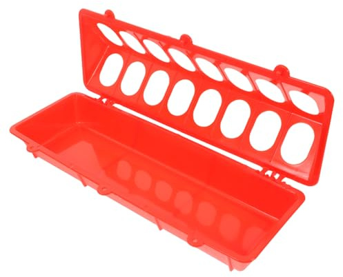 LOLIPPYY Comedero para Aves de Corral Pequeño y Resistente con Diseño Desperdicio Bandeja Multifuncional para Alimentación de y Codornices Fácil de Limpiar y Portátil