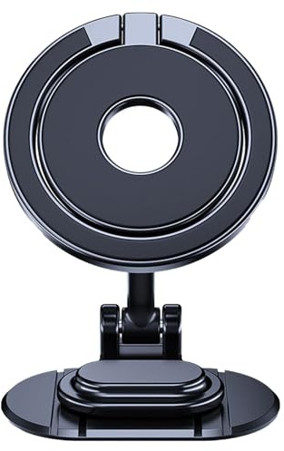 Soporte magnético para teléfono – 10 x 6 x 2 cm, Soporte de Coche Ajustable de 360 Grados, Agarre magnético Duradero, Base Antideslizante, Soportes universales para vehículo para navegación,