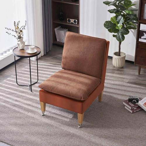 Fiximaster Sitzsack, Floralförmige 1 Sitzer Sofa mit Memory-Foam Füllung, Karamell