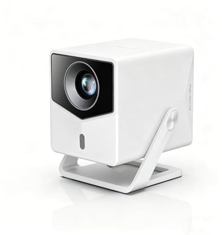 TOPTRO Proyector portátil con Soporte Giratorio de 200 Grados, Bluetooth bidireccional y Audio Dolby