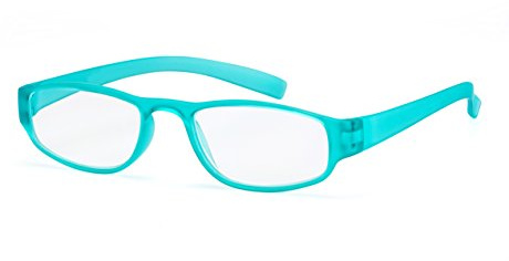 FILTRAL Extrem leichte Lesebrille in der Trendfarbe Türkis/Moderne eckige Lesehilfe für Damen & Herren / +1,50 dpt F4520983