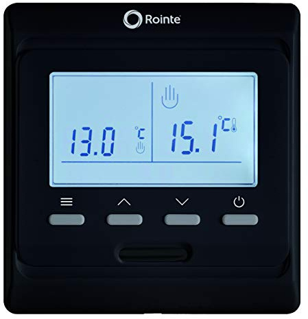 Termostatos Rointe ST.2 TSETI03 para Suelo Radiante Blanco (Termostato Digital programable Negro)
