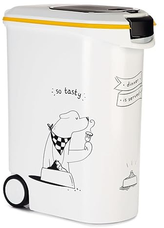 Curver K&Bz Dog Food Container, 54L 2000g, White