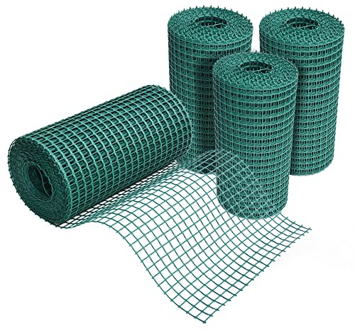 Prime Garden® Rejilla de protección para césped, Malla plástica Protectora de Tierra, Malla de jardín, Fortalecimiento de taludes - Verde (25m x 60cm)