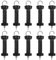 10 PCS Gate Handle for Electric Fence, Black PP Handle, Insulated Spring Tension, Replacement Accessories for Fencing, for Pasture Gates, Enhanced Security