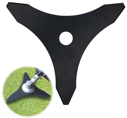 Lame 3 Dents, Darryy Lame Débroussailleuse Ronce, Lame de Débroussailleuse Universelle, Disque Debrouissalleuses Lames, Têtes pour Débroussailleuses, accessoires Tondeuse à Gazon, 25.4 X 255 mm