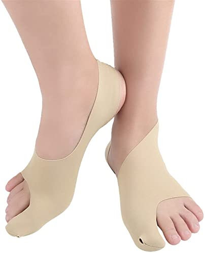 MUSUMI 1 Paar Zehenspreizer Daumenballen Orthopädischer Korrektor Hallux Valgus Pediküre Socken Fußballenglätter Einsteller Klammer Yoga Zehenpolster (5 Paar)