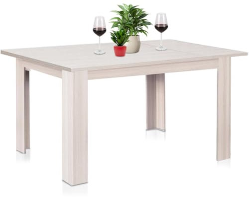 Shally Dogan Tavolo Allungabile Sala da pranzo Olmo da 90 x 60 cm a 120 x 60 cm, Design Moderno, Estensibile Salvaspazio, Ideale per Sala Pranzo, Soggiorno, Cucina, Arredamento Interno (Olmo)