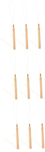 HOODANCOS 9 STK Einfädler Dreadlocks-Zubehör Mikrolinks schmuckherstellung zubehör schmuck basteln zubehör Werkzeug Perlen DIY Nadeln perlennadeln selber Machen Rostfreier Stahl Light Brown
