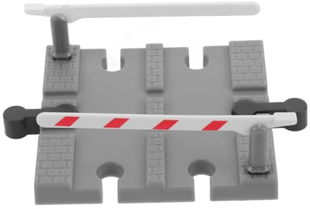 Toyvian Train Track Accessories Replacement Railway Road Block for Model Train Diy Funny Railing Barrier for Boys and Girls Pretend Play Track
