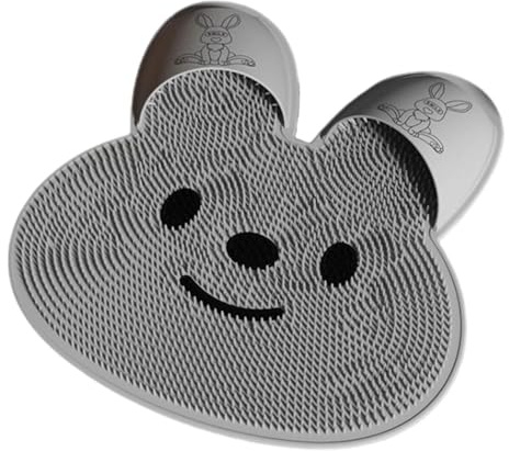 Silikon-Badeschrubber Pad – rutschfeste Dusch-Massagematte mit -Design | Peeling-Rücken- und Fußreiniger, Saugmatte für Zuhause, Spa, Körperwaschroutine, sanftes Massagekissen für Arme und