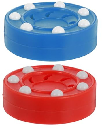 GARVALON 2 pièces Palets de Hockey sur roulettes pour Entraînement Professionnel Mixte Améliorent Équilibre et Flexibilité Usage Intérieur et Extérieur Accessoires Ice Hockey Supply