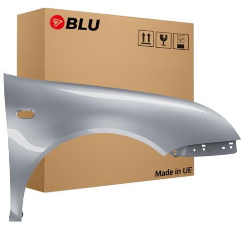 BLU Premium Kotflügel Passend für VW Volkswagen Bora 1J1 1J6 LA7W Rechts Silber | 1998-2005 | Vorderseite Vorne | Verzinkt & Lackiert | Einbaufertig