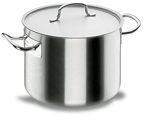 LACOR 50123 Gemusetopf Durchmesser 24 cm Chef-INOX | Aus lebensmittelechtem Edelstahl gefertigt; hohe Korrosionsbeständigkeit und Haltbarkeit im täglichen Gebrauch