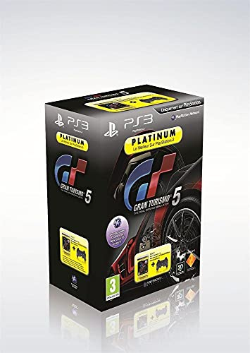 Manette PS3 Dual Shock 3 - noire + Gran Turismo 5 - platinum