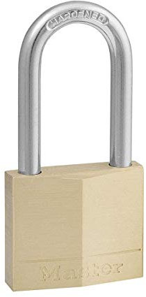 Master Lock 140DLF Keyed Padlock, Brass, 1 Pack