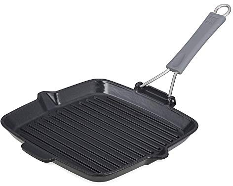 Zwilling Poêle en fonte avec poignée en silicone