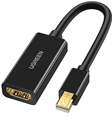 Ugreen adaptateur mini DP vers HDMI, mini DisplayPort mâle vers HDMI femelle convertisseur vidéo 4 K