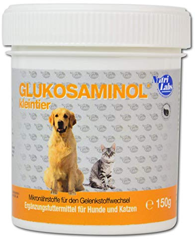 NutriLabs Glukosaminol® Kleintier Gelenkpulver für Hunde-Welpen 150 g - mit MSM, Artischocke, Glucosamin, UVM. - Hundewelpen Nahrungsergänzungsmittel - Gelenkgesundheit Welpen