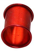 DH-Link 200 Stück Aluminium-Bänder für Geflügel, Taube, Vögel, Ringe, 8 mm (rot)