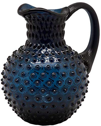 Chehoma - Caraffa in cristallo blu notte, punta di diamante, 2 l