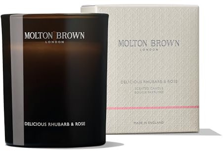 Molton Brown Delicious Rhubarb & Rose Duftkerze im Glas 190 g