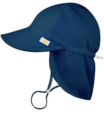 Generisch Nuky Unisex Schirmmütze mit Nackenschutz Mütze Sonnenhut für Baby Kleinkinder Jungen und Mädchen (Navi Blau)