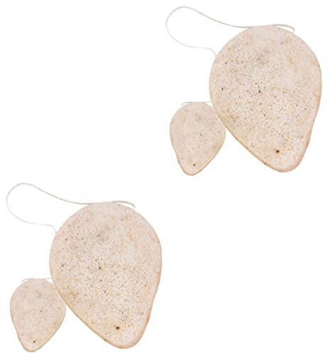 minkissy 4piezas Esponjas De Limpieza Facial Naturales Esponjas De Baño De De Nuez Reutilizables Suaves y Ecológicas Para Limpieza Facial y Efectiva