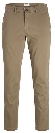 JACK & JONES Herren Jpstmarco Jjbowie Noos Chinohose, Morel, 30W / 34L