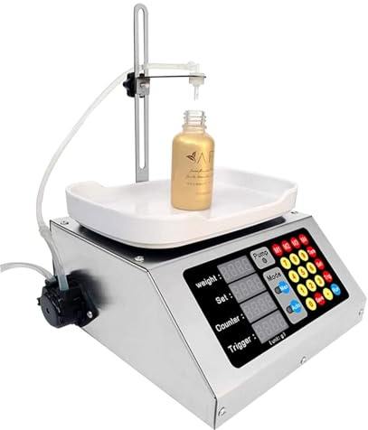 Peristaltic Pump Weighing Filling Machine for Essential Oil - High Precision Liquid Filling Machine - Ideal for Oral Liquid, Perfume, Spray Bottle