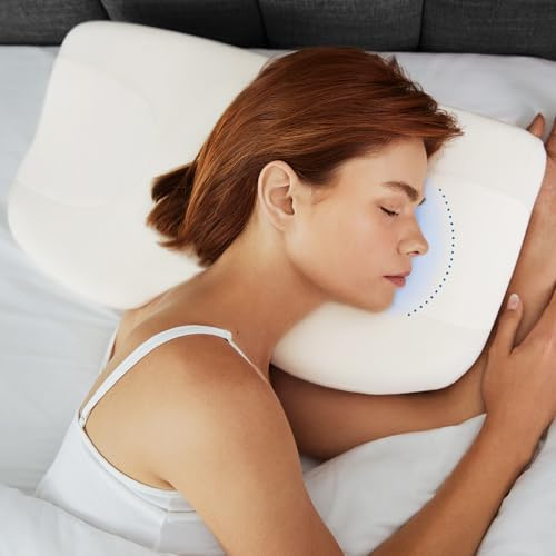 NextSleep The Anti-Wrinkle Side Sleeper Pillow, Anti-Aging Beauty Pillow