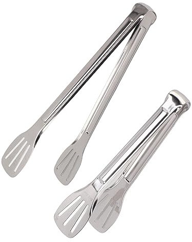 Pinze da cucina in acciaio inossidabile per cucinare, pinze da cucina Pinze da portata per alimenti in acciaio inossidabile, set di pinze da cucina Set di pinze per pane a tre