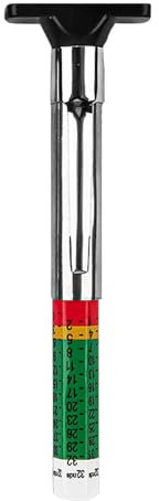 Strumento per misuratore di profondità del pneumatico, misuratore di profondità del battistrada | Calibro di profondità del battistrada con codice colore per pneumatici per auto per principianti - Off