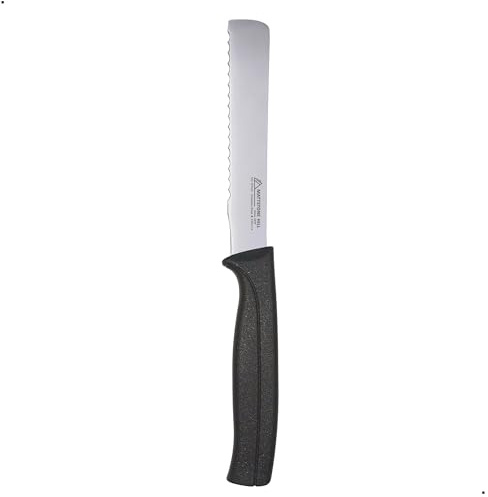 Breakfast Knife, MATTSTONE HILL 4.3 Inch Kitchen Utility Knife - All Purpose Knife, Premium Stainless Steel, Semi Soft Handle, Black