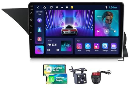 Générique HTXPSM Android 13 Car Play Radio pour Merced-ES Be-NZ GLK-Class X204 2012-2015 Écran Tactile 9 Pouces Android Auto avec FM RDS Dab+ Radio/DSP/WiFi/Commandes au Volant/+ Caméra de recul DVR
