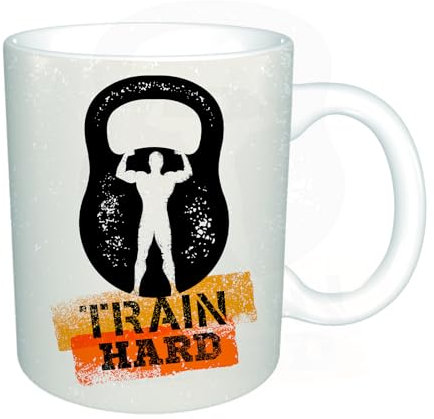 YFHJV Tazas de Café,Taza de Cerámica para Té y Café - Regalo Original - 330 ml - Desayuno Tazas Tazas graciosas, Fitness, exhibición dañada envejecida Kettlebell,tazas originales